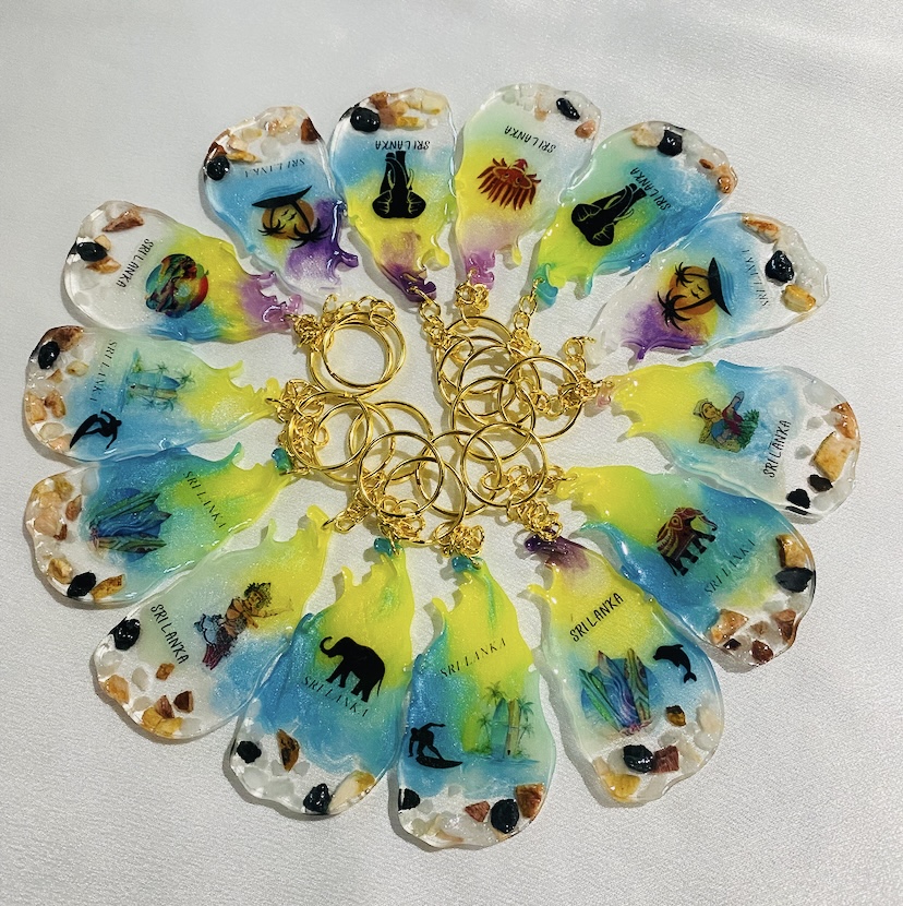 Custom keychain collection — handcrafted resin art by Resin Gallery by Suu