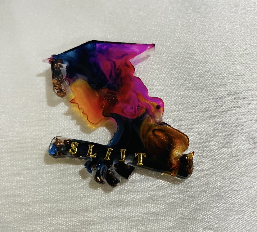 Graduation cap keepsake — handcrafted resin art by Resin Gallery by Suu