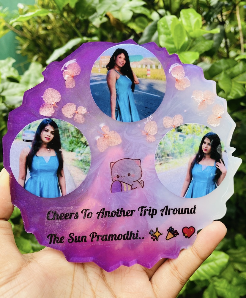 Guardian-angel ocean scene — handcrafted resin art by Resin Gallery by Suu