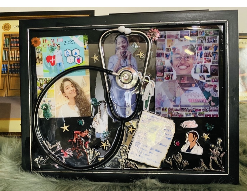 Nurse graduation shadow box — handcrafted resin art by Resin Gallery by Suu